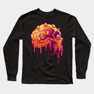 Candy Corn Halloween Skull Dark Art Pop Art Long Sleeve T-Shirt